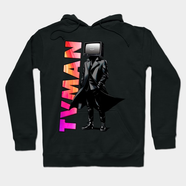 TVman of The alliance, skibidi toilet themed TVmen Hoodie by Silurostudio